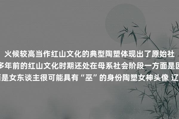 火候较高当作红山文化的典型陶塑体现出了原始社会的珍摄和信仰五