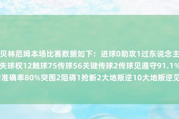 贝林厄姆本场比赛数据如下:进球0助攻1过东说念主5过东说念见地效3丢失球权12触球75传球56关键传球2传球见遵守91.1%传中1长传5长传准确率80%突围2阻碍1抢断2大地叛逆10大地叛逆见效5争顶1争顶见效0犯规1 体育赛事直播